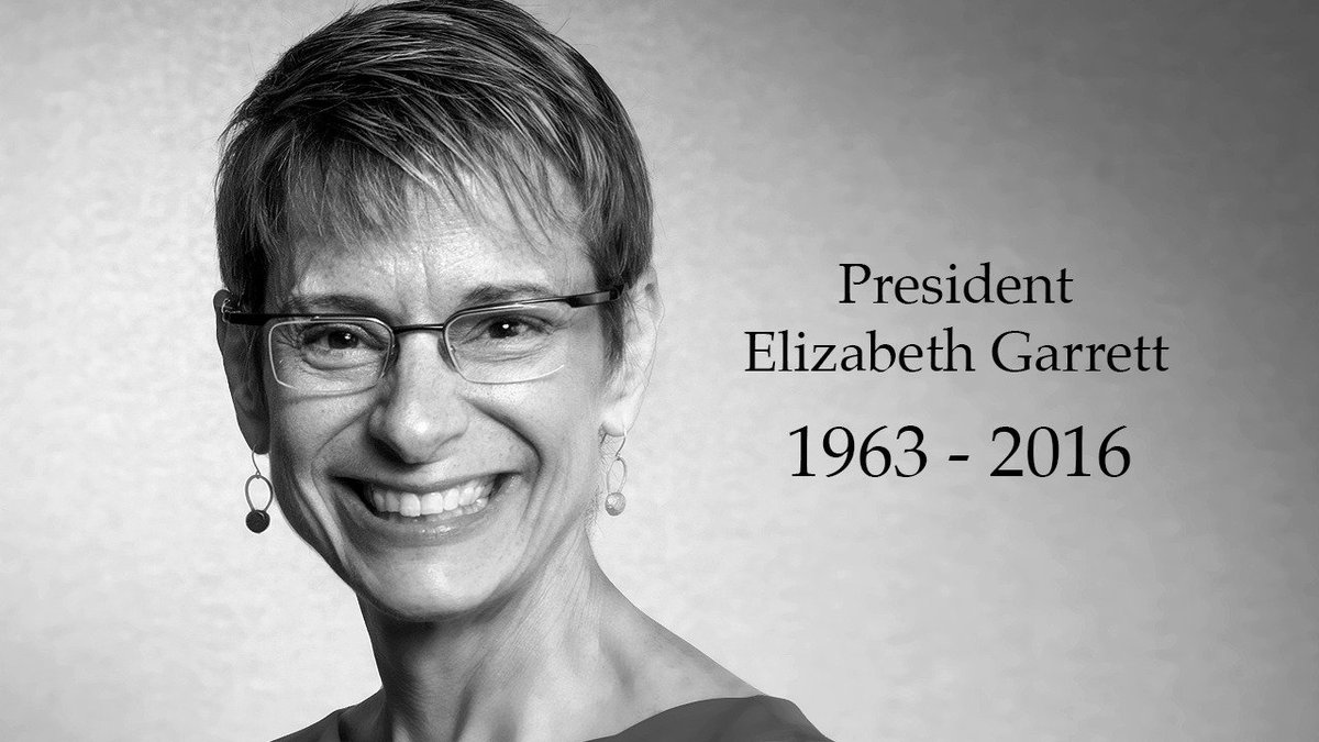 Today we mourn the loss of our president, colleague and friend, Elizabeth Garrett statements.cornell.edu/2016/20160307-…