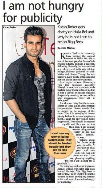 tackerUniverse's tweet photo. Thats why I am Proud to be a #Tackerian
@karantacker you are such a Down to Earth Person. Lβ€VE YOU
(Old article) https://t.co/CwZMVjKkRt