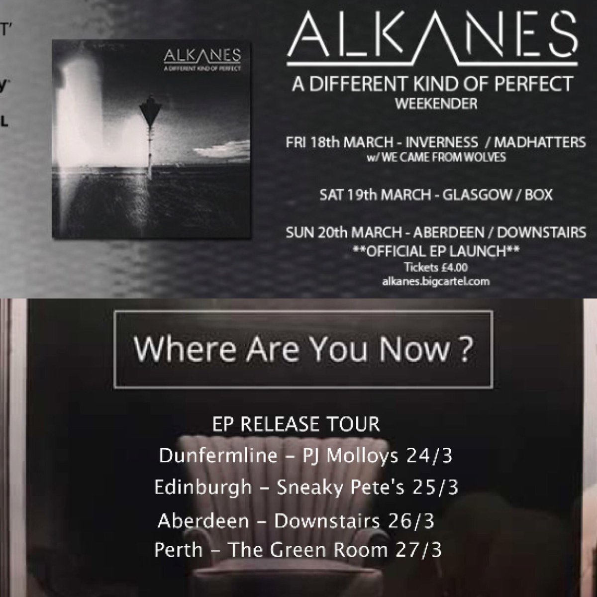 Gary_Wilson89's tweet photo. Heading out on the road with @Alkanes_band and @IJPAH later this month with an ep coming out for both. Who's coming? https://t.co/UaaPrDsO0Y