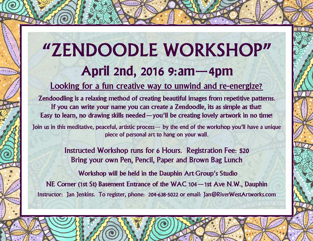 GetWACd's tweet photo. Bring your doodling to a whole new level in this affordable art workshop! https://t.co/hwJiy4HPIv