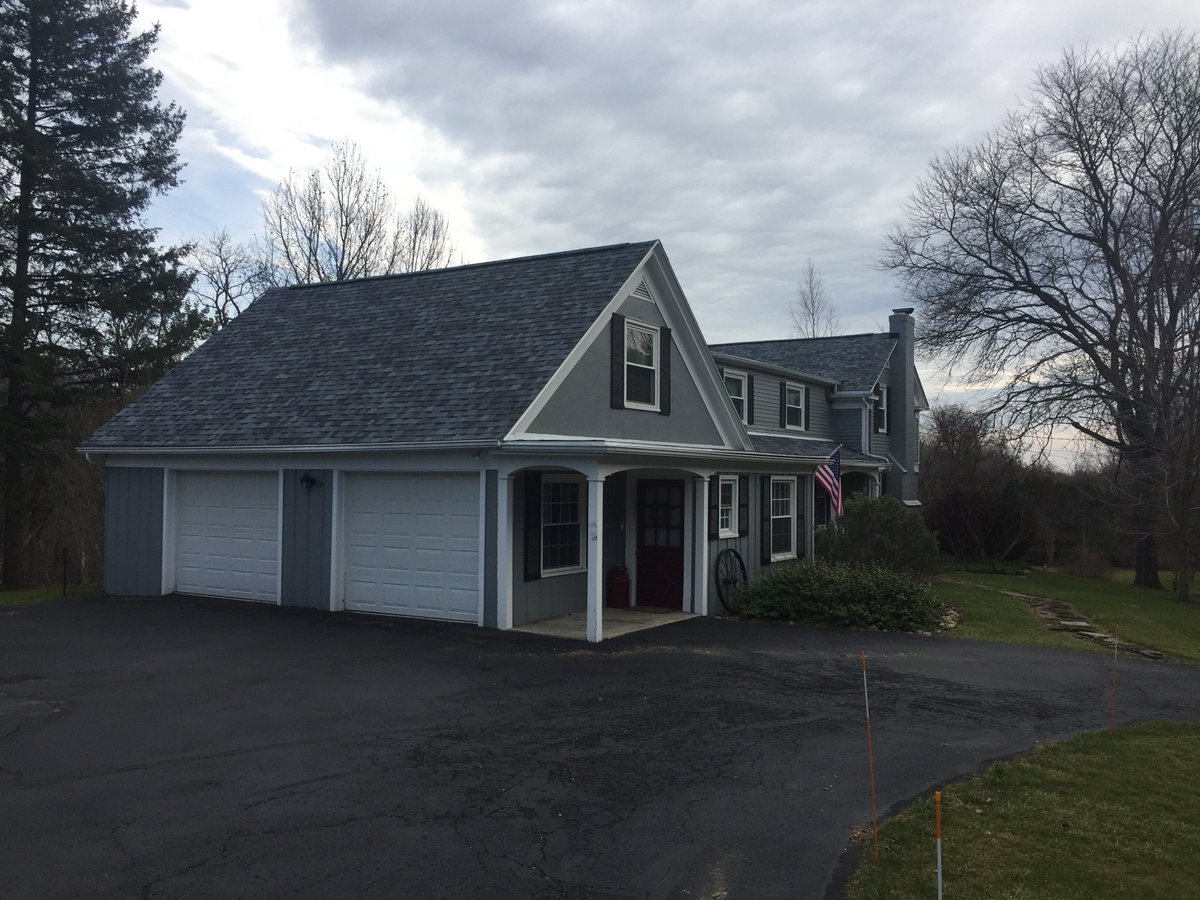 Who says a roof replacement has to be boring! Check out this gorgeous roof we did in Bath! #owenscorning #duration