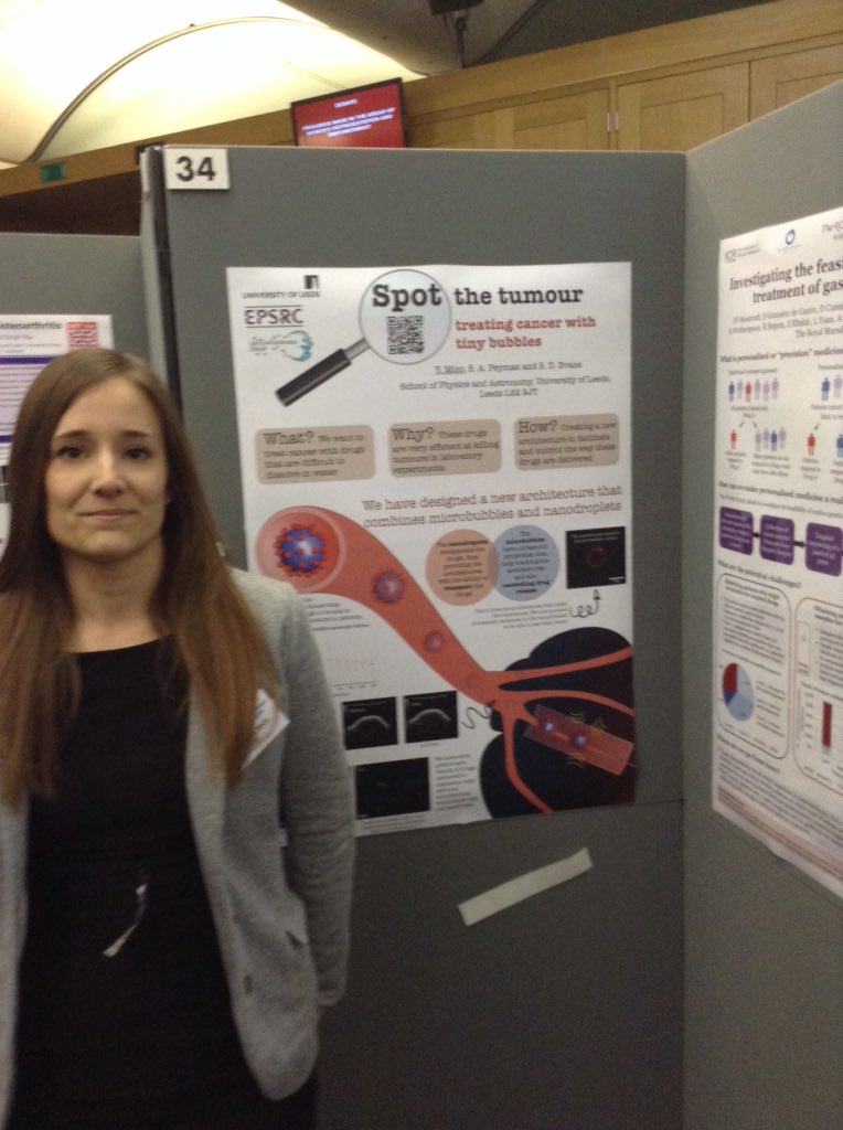 STEM4Brit's tweet photo. @victoriamico_  treating cancer with drugs that are insoluble from @Microbubble_LU https://t.co/xYTscPWELP