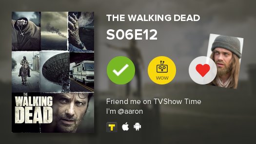 tributoes's tweet image. acabei de assistir o S06E12 de The Walking Dead :-) tvshowtime.com/show/153021/ep…