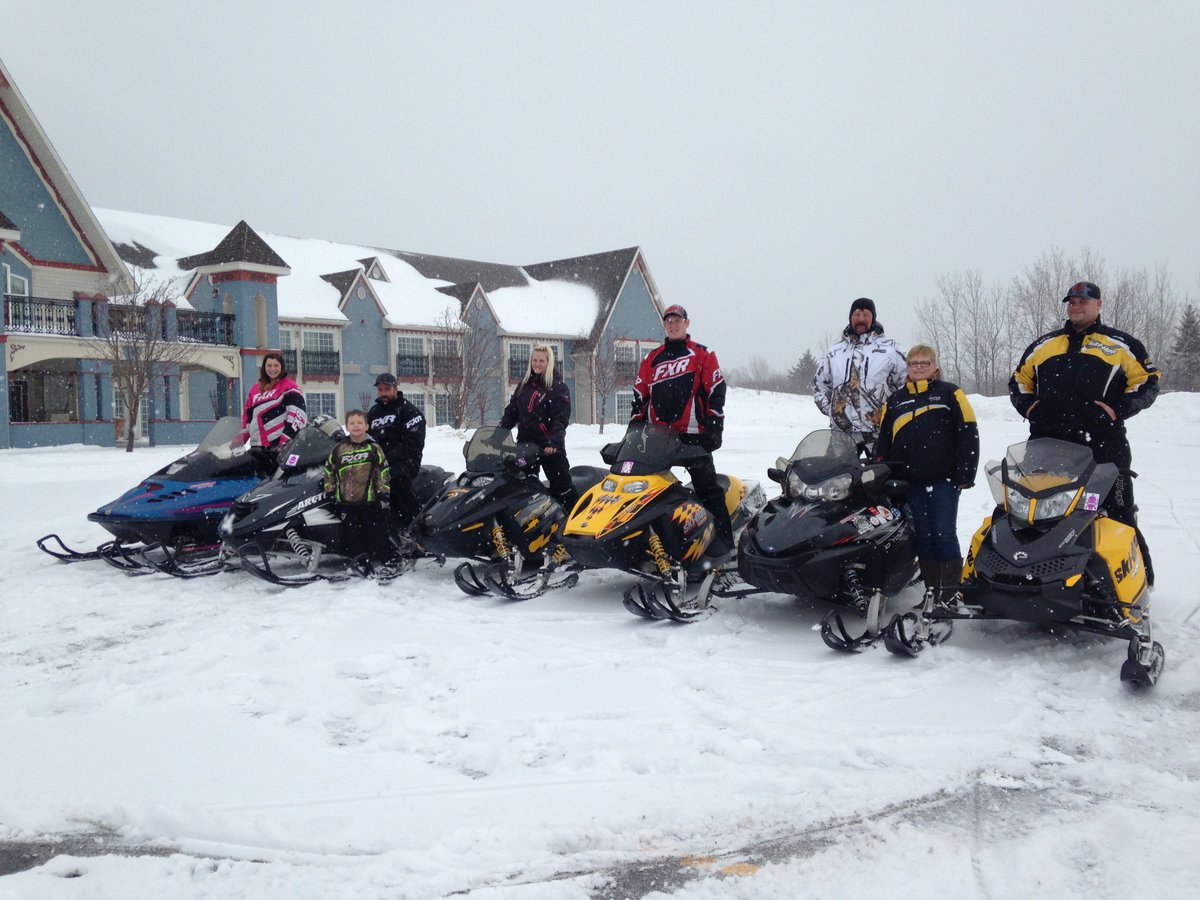 Plenty of snow and right on the trails! - Book now at Days Inn #Edmundston