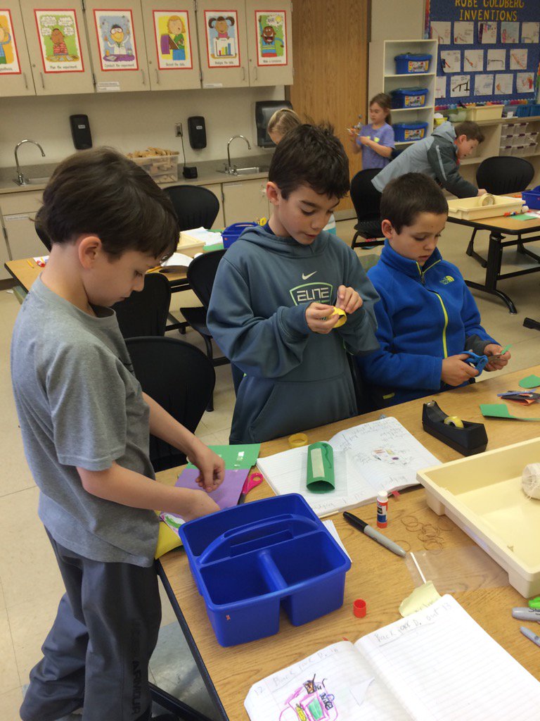 Second graders design prototype backpacks