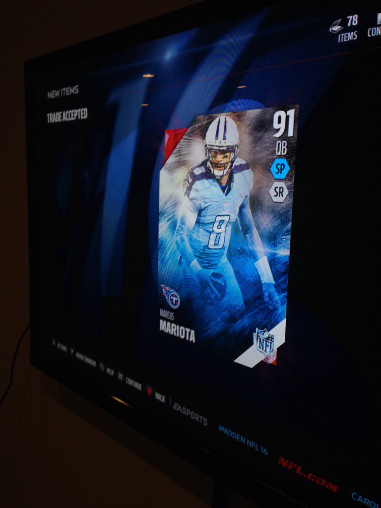 SantaHat__'s tweet image. Giving away 96 Mosley and 91 Mariota!!!! Ends on 75 RT or 3/12/16! XB1 ONLY! @WeFindGiveaways