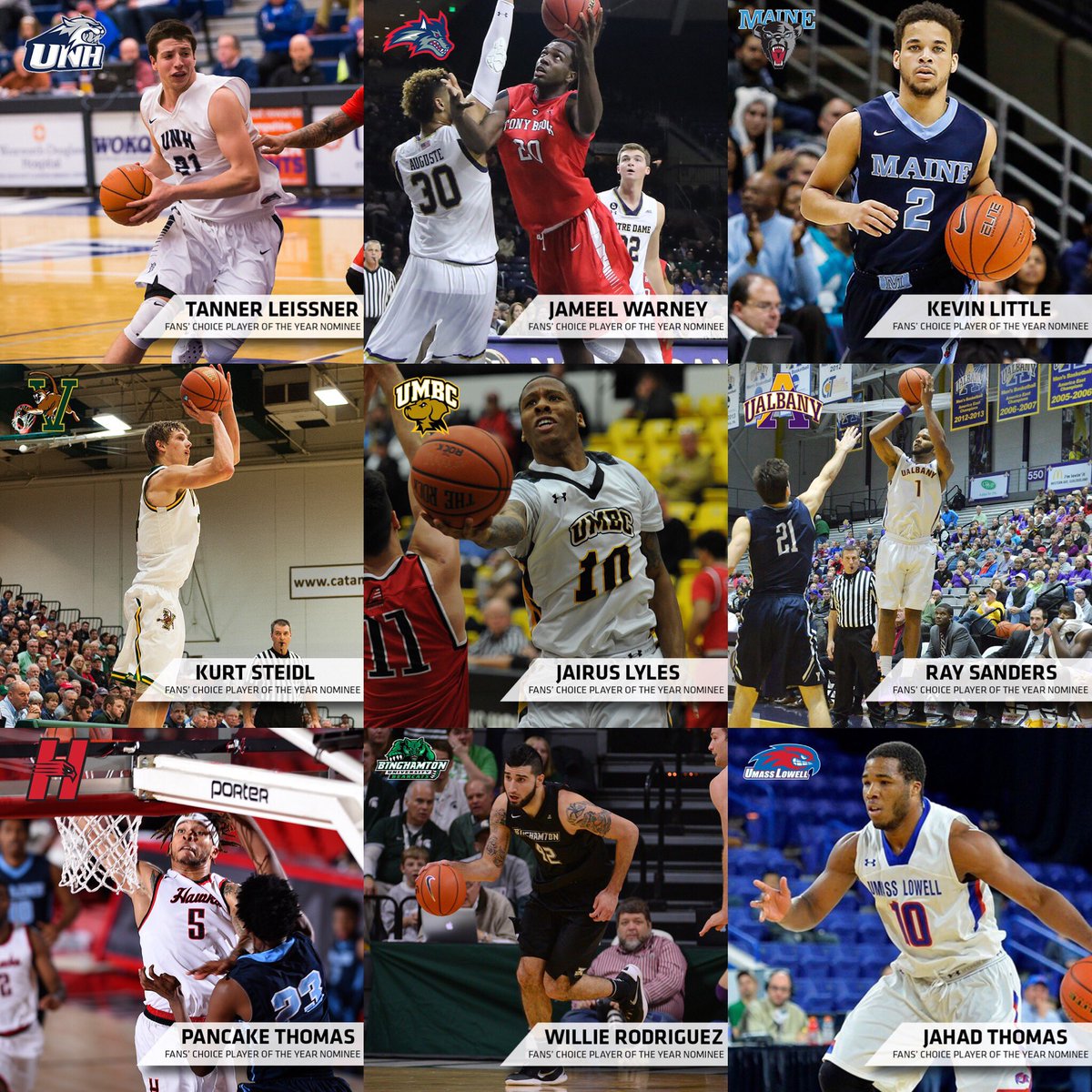 AmericaEast's tweet photo. Before tonight's games, VOTE for the men's #AEHoops Fans' Choice Player of the Year: https://t.co/3zpkTMQFnN https://t.co/3noYCjpm6W