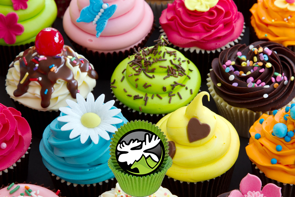 VRparkcity's tweet photo. Happy National Cupcake Day! Who can say no to a bright green cupcake with a #PCMoose on top? #NationalCupcakeDay https://t.co/2zSbVR7wXK