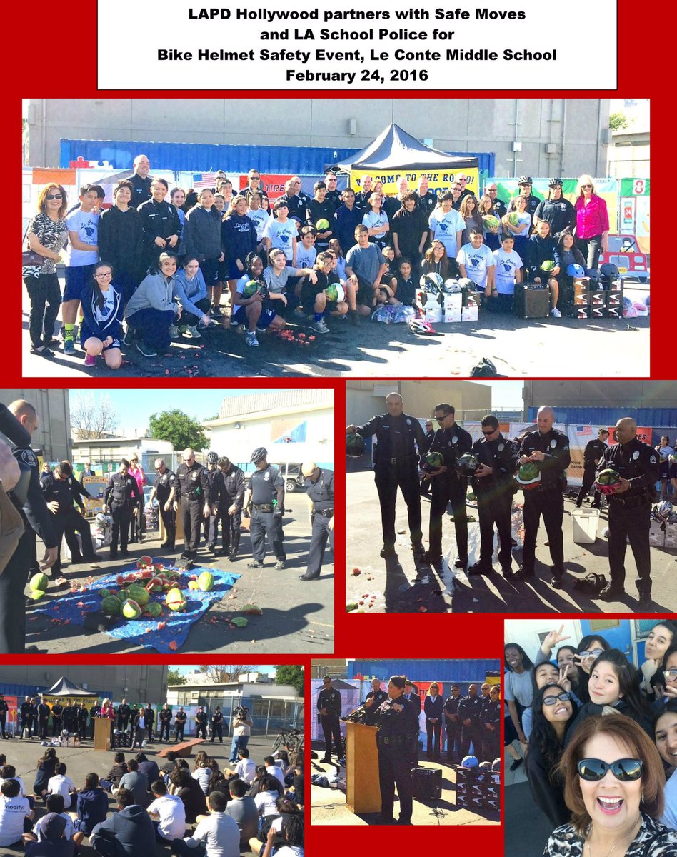 LAPDRuiz's tweet image. Thank you to #SafeMoves for partnering up with #LAPD on making this #BicycleHelmetSafety presentation great!!