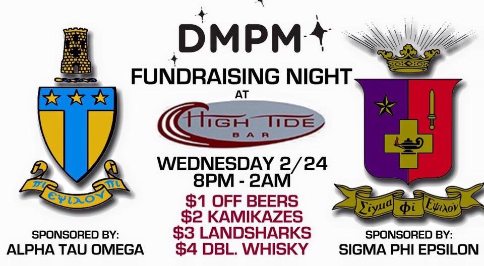 alexserman's tweet photo. Come to High Tide tonight to raise money for UADM #FTK https://t.co/NSB40jRJ4r