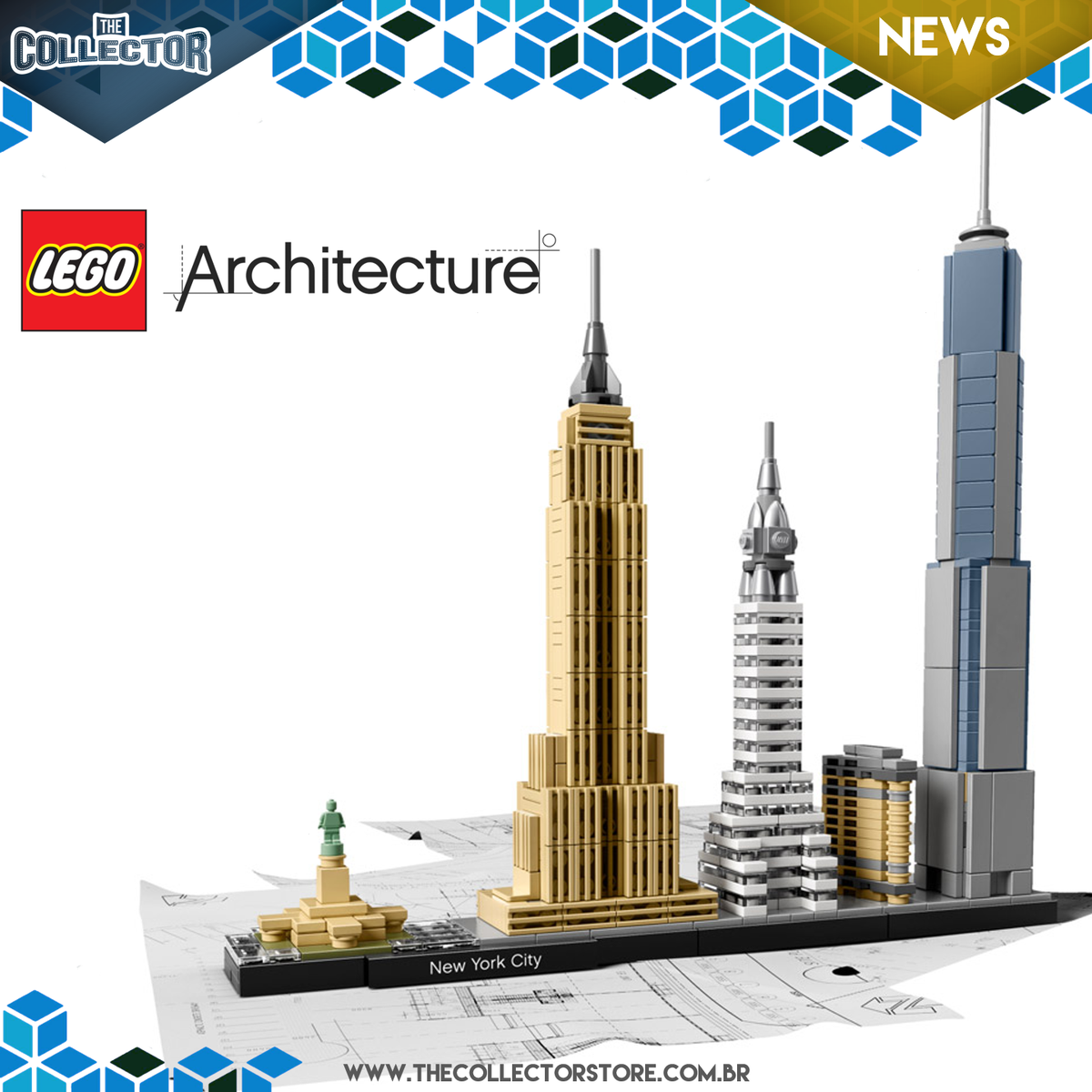 Nova Coleção Skyline da linha LEGO Architecture é lançada! LEGO é na The Collector: bit.ly/1yTtfUm