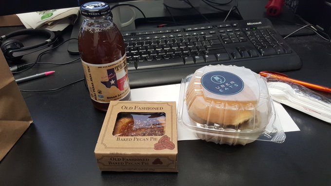 Yay BBQ delivery to the office!!  So glad I didn't have to step out on such a busy work day.  #UberEATS<a href="/tag/ubereats"class="tags"><span>#ubereats</span></a>