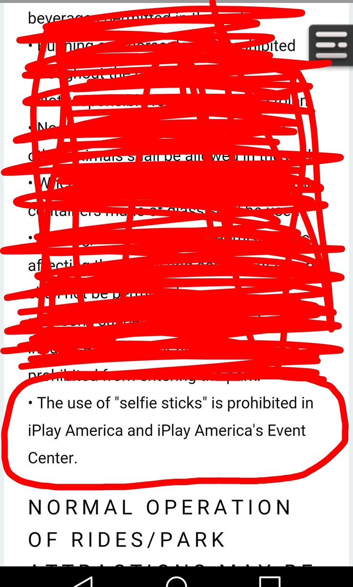 OhHiItsHeatherr's tweet photo. @iPlay_America @MAGCONTOUR selfie sticks are prohibited loling😂 https://t.co/Tv7SZ2w4cE