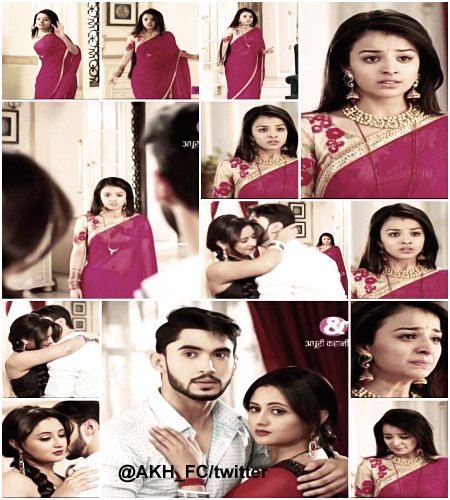 AKH_FC's tweet photo. #Epi74 Radhika is totally heartbroken to find Krish in a compromising position with Preeti. https://t.co/WUH5NFH0Zw