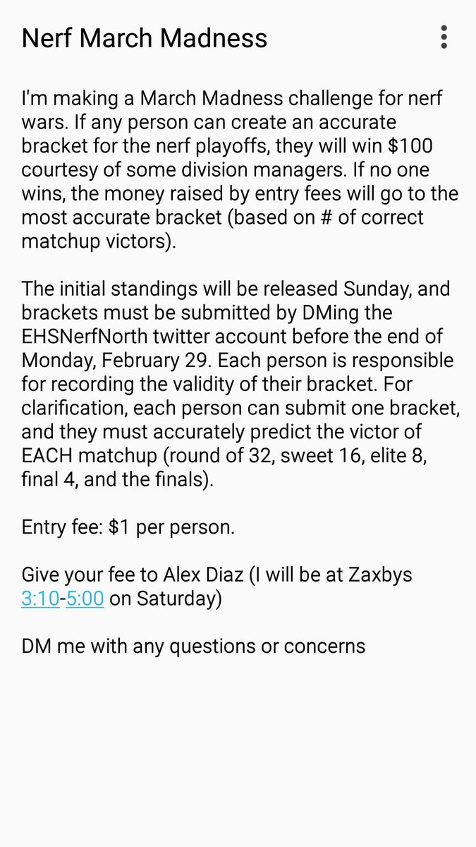 ehsnerfnorth16's tweet photo. Welcome to the real March Madness #NerfOrNothing https://t.co/2I9v6V3tJb