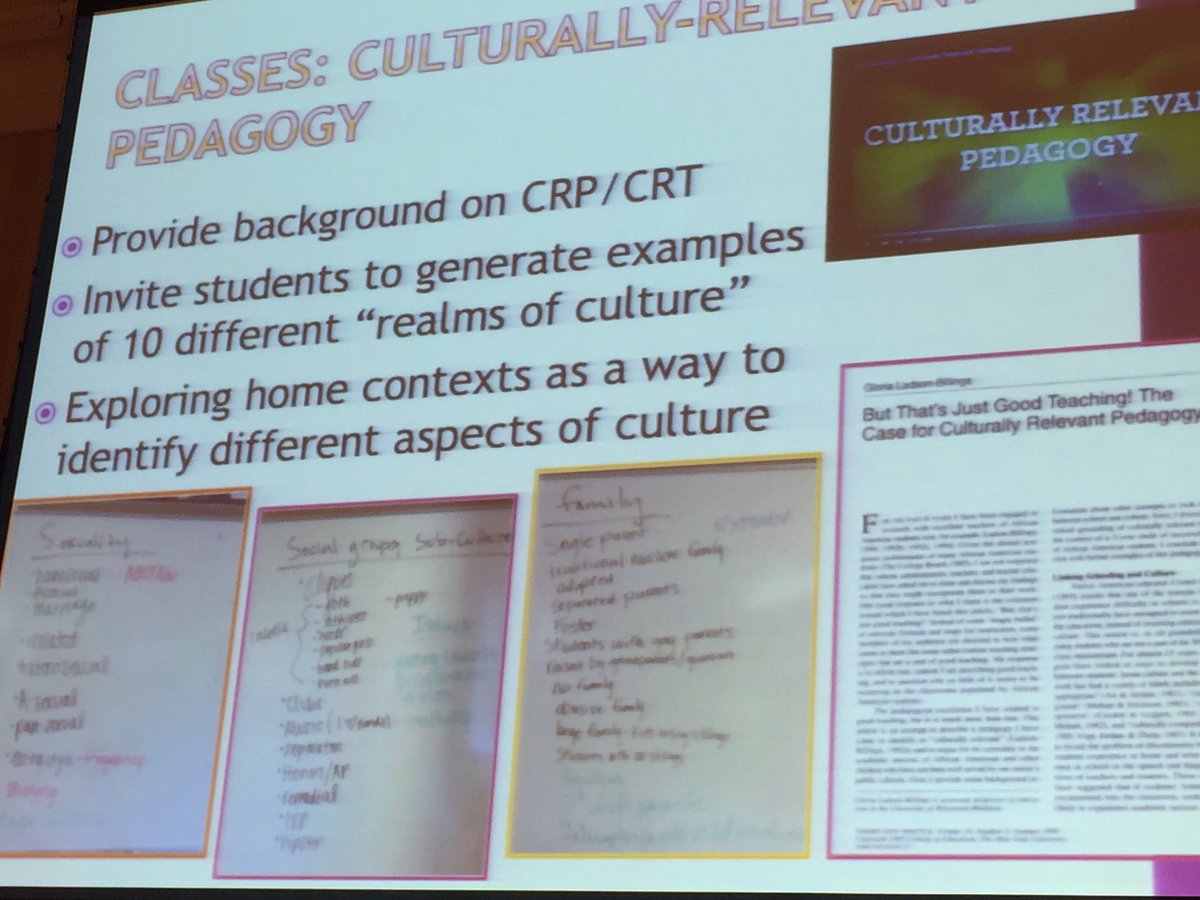 GLSENResearch's tweet image. Love seeing sexuality incl in discussions of culturally relevant pedagogy @ #AACTE16 session by Kent State faculty