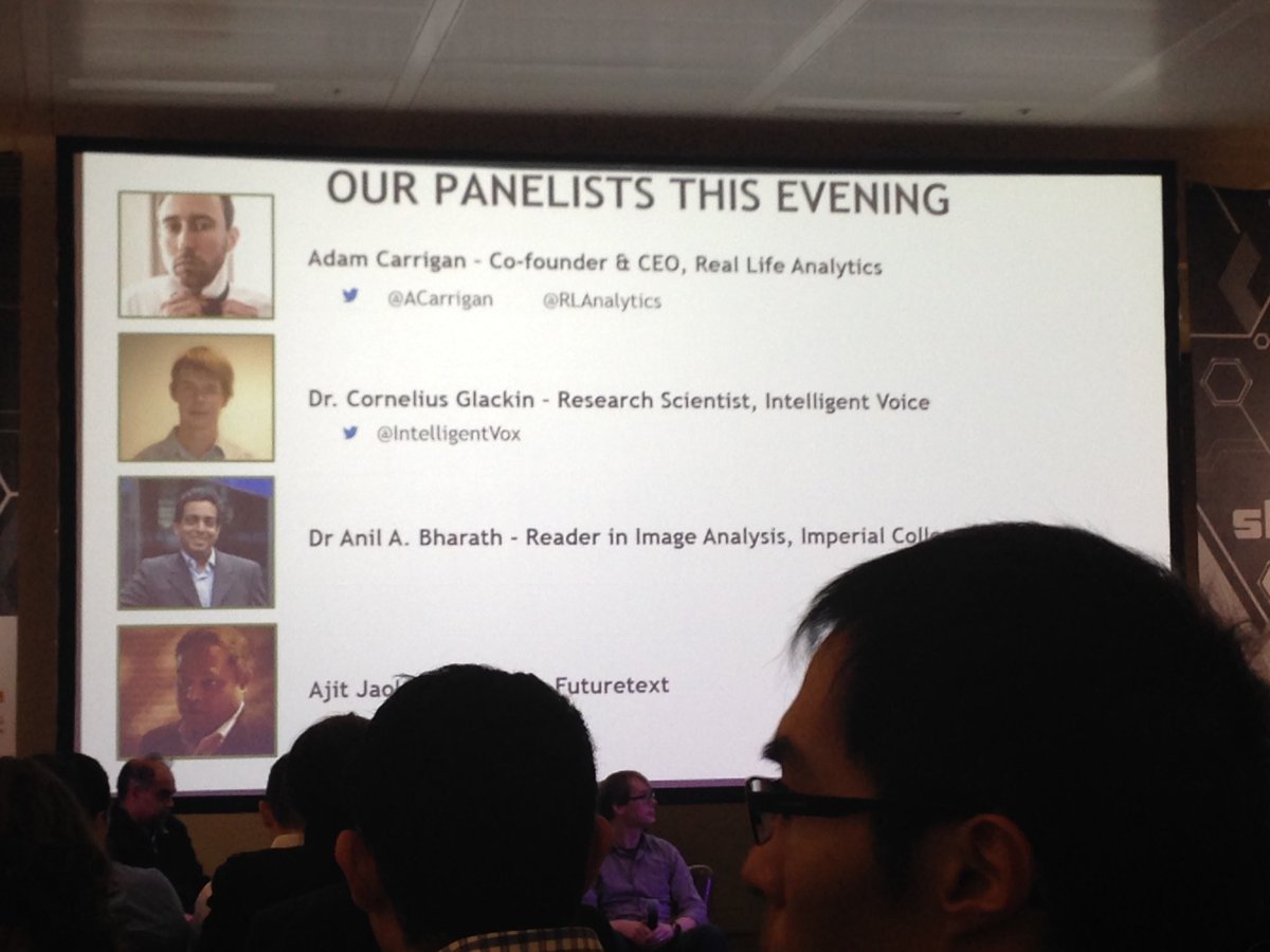 elluba's tweet image. Great panel at #DeepLearning meetup at #codenode @ACarrigan @RLAnalytics @intelligentvox @AjitJaokar