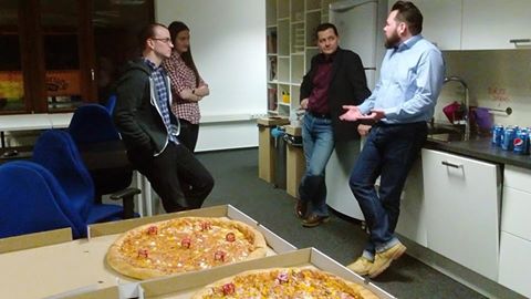This should be interesting! 1st Budapest #Salesforce #Meetup. Pizzas here along with participants :) <a href="/thehubhu/">thehub.hu</a>