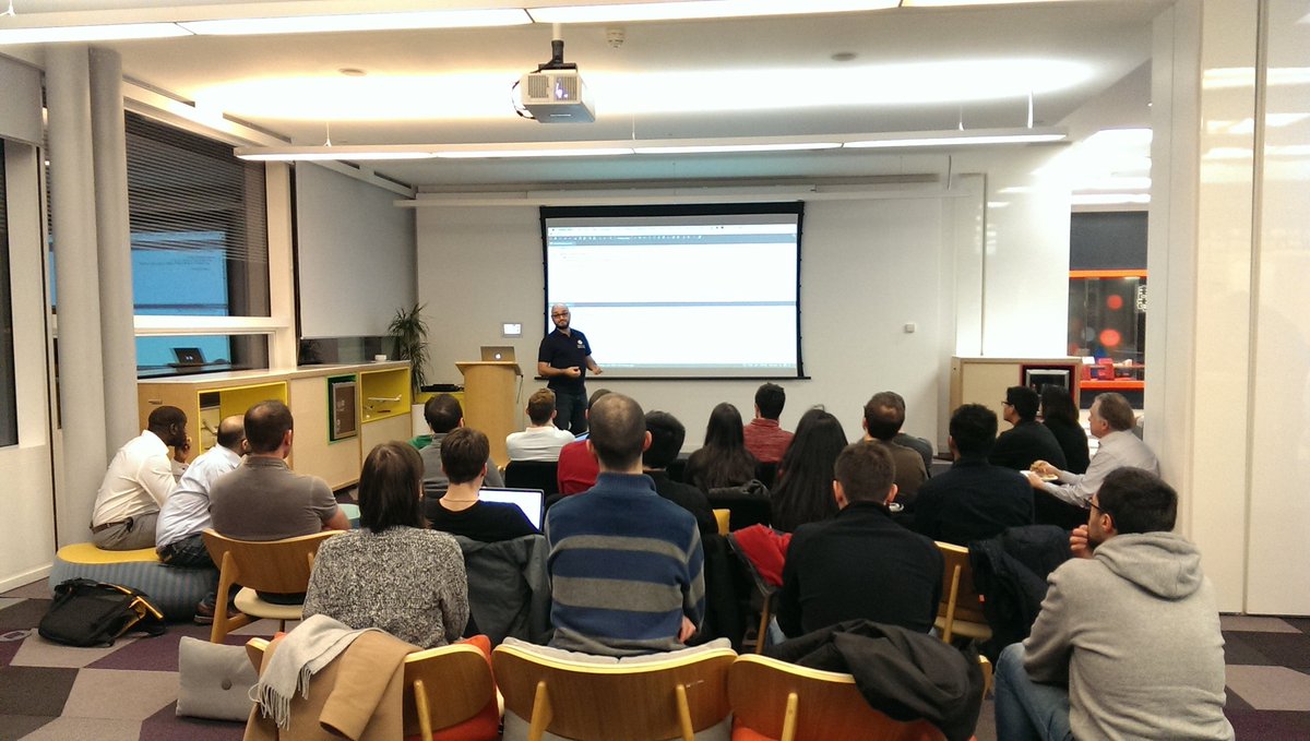 ajudnis's tweet photo. @g_scheibel presenting akka 101 at @ExpediaEng know how :) https://t.co/0X59jHBrHg