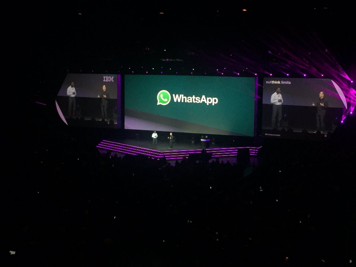 Masti21's tweet photo. WhatsApp runs on IBM Softlayer #ibminterconnect https://t.co/aJhxPJYS8Q