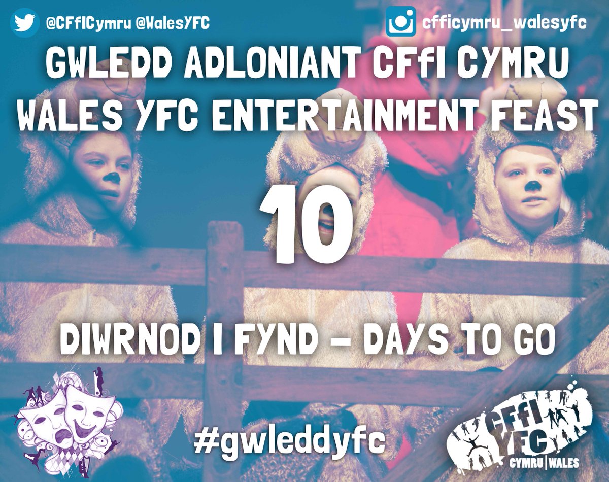 CFfICymru's tweet photo. Ychydig dros wsos nes y Wledd Adloniant, sut mae'r ymarferion yn mynd? #gwleddyfc #dramau https://t.co/xQu6Oafibn