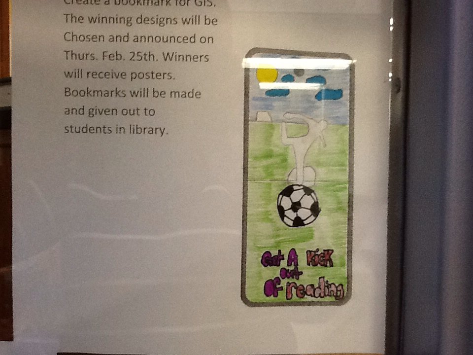 GISbooknerd's tweet photo. Check out the great bookmarks our students are creating for a contest! #success4gis #gcscpride https://t.co/7JaUi7dT16