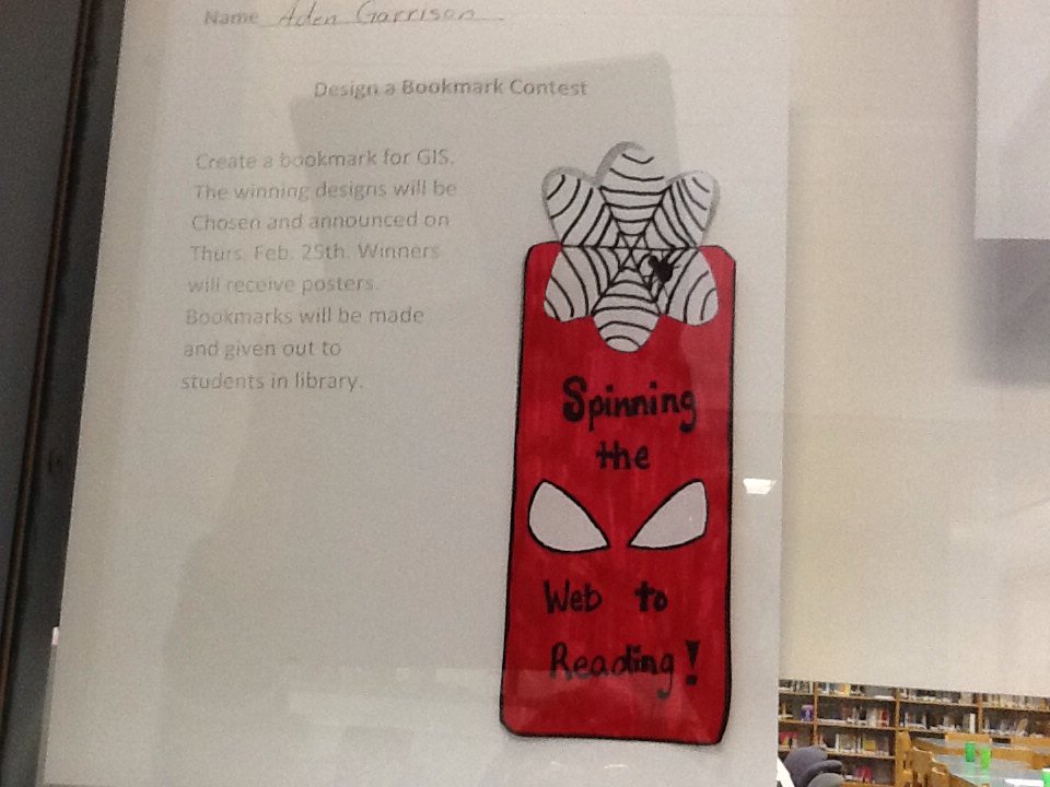 GISbooknerd's tweet photo. Check out the great bookmarks our students are creating for a contest! #success4gis #gcscpride https://t.co/7JaUi7dT16