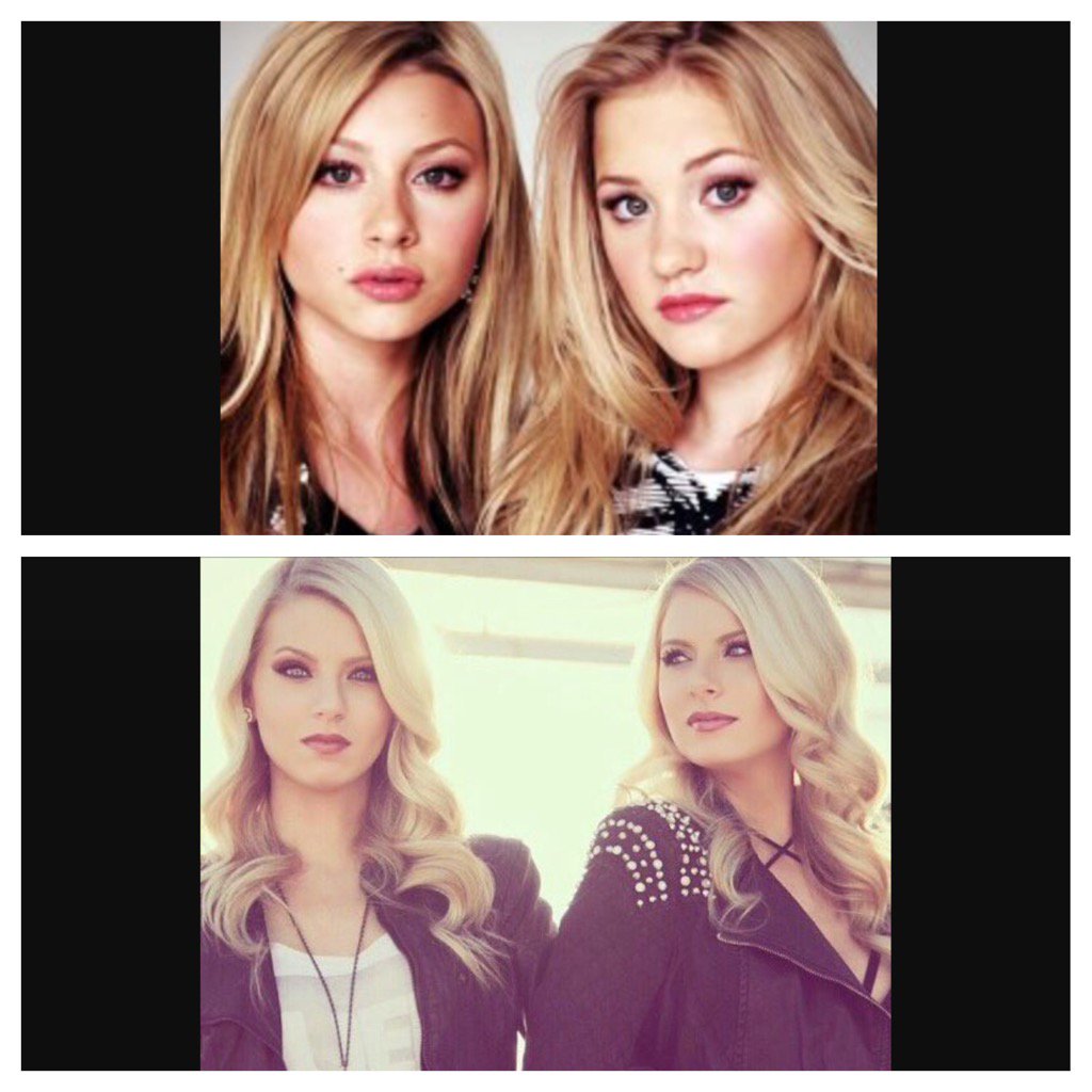 pswoods18's tweet photo. When Emily and Haley are actually Aly and AJ #TheBachelor https://t.co/EjSQHeMfNr