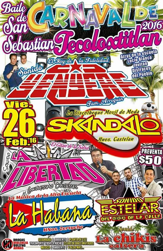 1Gomora's tweet photo. Amigos todo listo, todo preparado los esperamos gran baile de Carnaval. https://t.co/pxTDI6OXnw