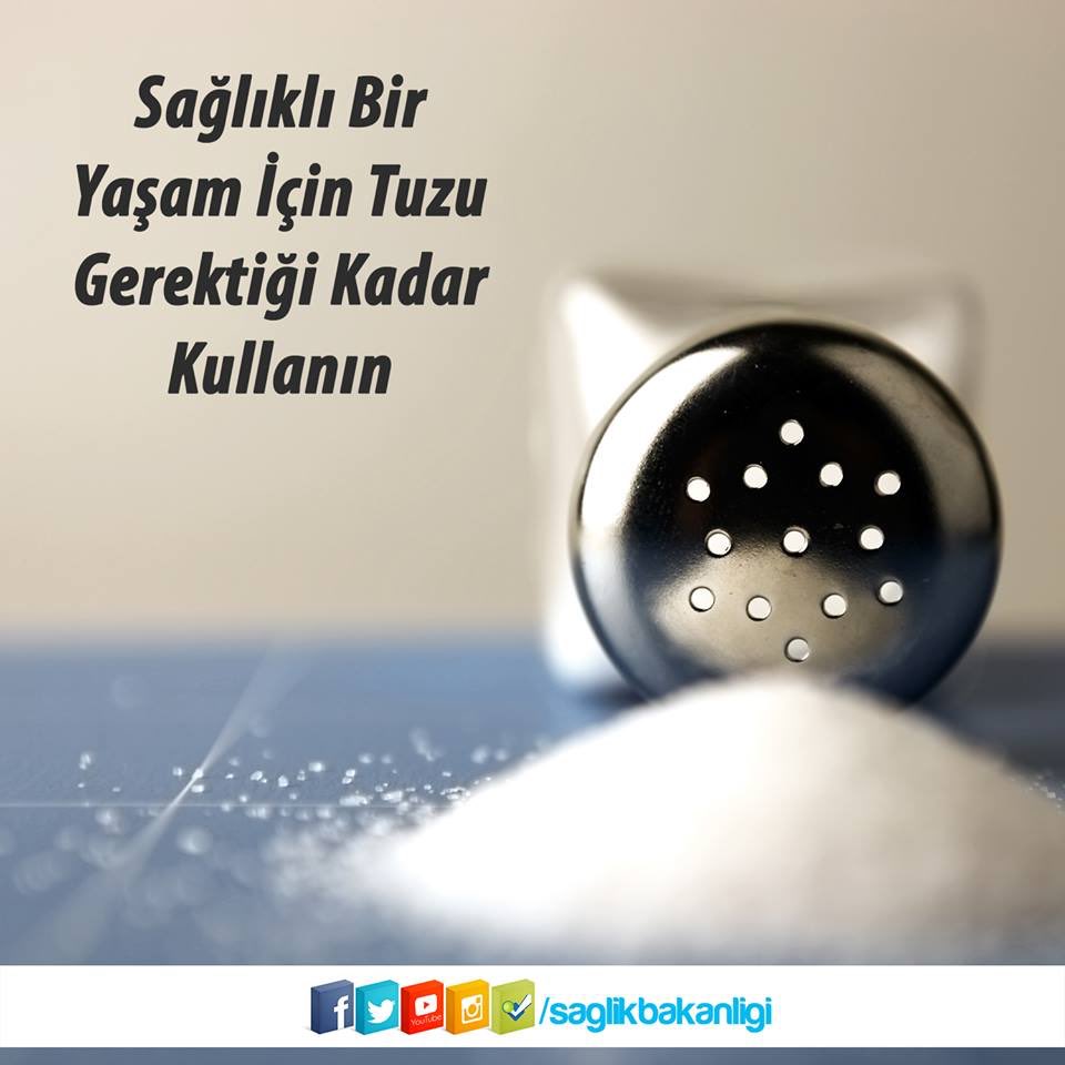 Tuz alımının azaltılması uzun dönem kalp-damar hastalıkları ve inme riskini azaltır.
#tuz