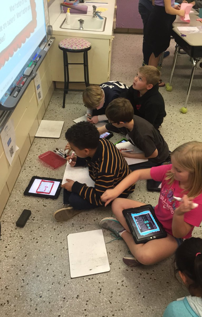 BNelson319's tweet photo. @nearpod is our new favorite way to dig into fractions! #ECSLearn  #HHELearn #3rdchat https://t.co/gDnRvRCQPi