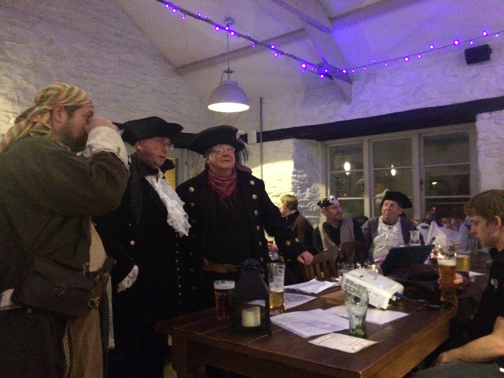 Great turn out for #brixhampiratedestival meet the committee <a href="/OldMarketHouse/">The Old Market House</a>