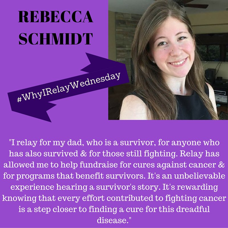 AdelphiRelay's tweet image. This week's #WhyIRelayWednesday is Rebecca Schmidt, one of our Team Ambassadors! #AdelphiRelay #PaintAdelphiPurple