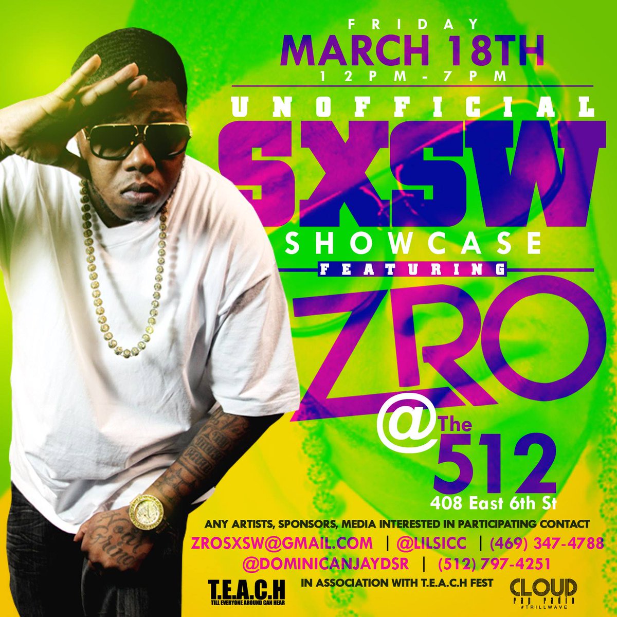CloudRapRadio's tweet photo. Another of the few SXSW events we have going on #SXSW2016 https://t.co/0kSpZYlIiE