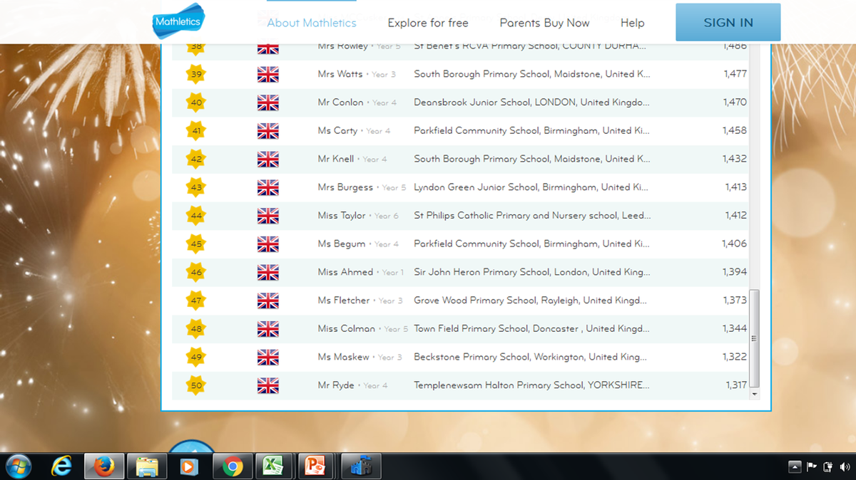 townfieldmaths1's tweet photo. To top a perfect day for Miss Colman, her class have ranked as one of the top 50 classes in the UK #mathletics #go5C https://t.co/nDLYl9f5dh