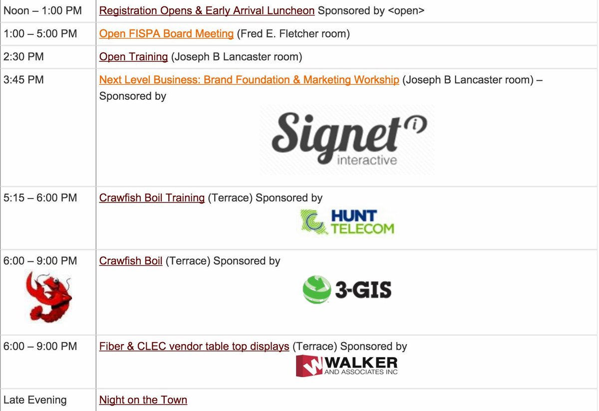 FISPALive's tweet photo. Here's the schedule for day one of #FISPALive!
Special thanks to @signet_int @3GISglobal & @walkerfirst
#FISPA2016 https://t.co/idtjzMwCvc