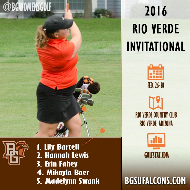 BGSUWGolf's tweet photo. BGSU Women's Golf: Falcons Set to Fly West for the Rio Verde Invitational! #TalonsU
https://t.co/nfSLa59l3r https://t.co/HPbaq88XJx