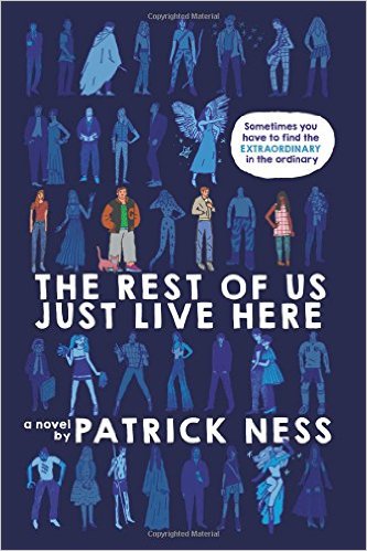 WordfestYouth's tweet photo. The Rest of Us Just Live Here by @Patrick_Ness to reminds us that there are many different types of us #Bigpinkweek https://t.co/FbDcEhe2SJ
