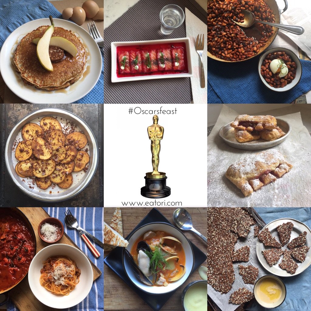 ToriHaschka's tweet photo. #Oscars Feast is done for 2016- a dish inspired by each film nominated for Best Picture https://t.co/od0tspizhs https://t.co/7Pi6hoTR21