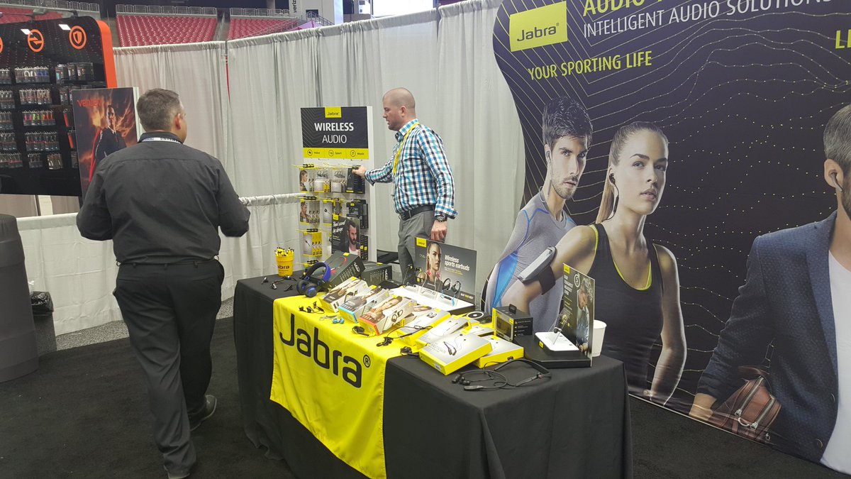 Jabra_US's tweet photo. RT @TESSCOtech: Health and fitness are top priority for @Jabra_US sport line &the new BT headset. #TesscoOne https://t.co/5HLonSQGx2