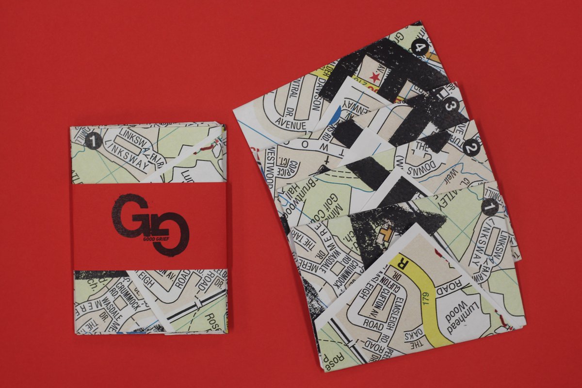 mawadesign's tweet photo. #Editorial for Good Grief - guides the audience through the death of #maps #graphic #design #type #typography #zine https://t.co/MKeR7oxGjm
