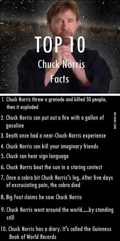 Memeland on Twitter: "Top 10 Chuck Norris Facts https://t.co/5FKbEqRn2y https://t.co/JgrTy2SZ3v" Twitter