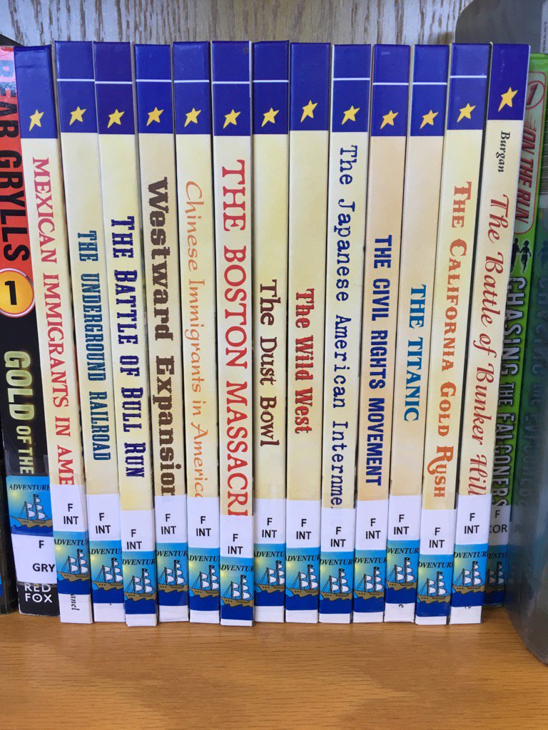 alliereadsbooks's tweet photo. Choose Your Own Adventure historical fiction books. Waiting for YOU in your library. #avcato #lovingmylibrary https://t.co/eakJp8A0T8