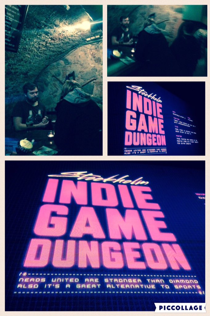 ArcticGameLab's tweet image. Attending Stockholm Indie Game Dungeon. Great evening among friends.