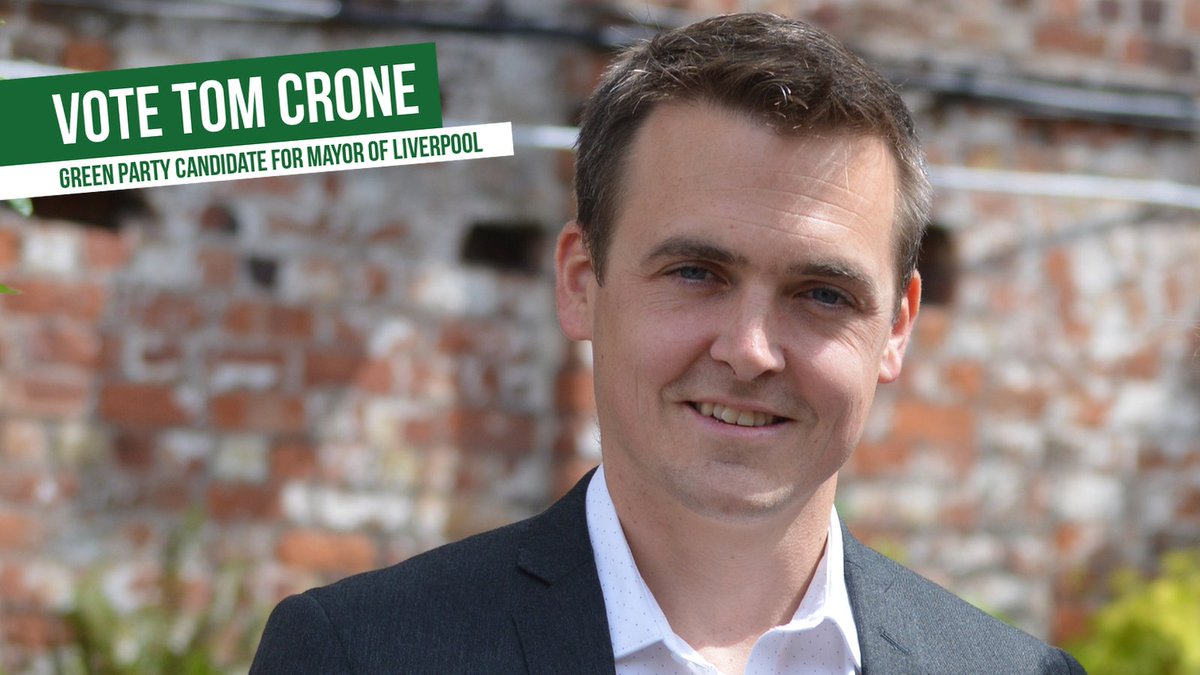 LiverpoolGreens's tweet photo. Our fundraiser is live! Help elect Tom Crone as Liverpool Mayor by donating at: https://t.co/EOe2Viz3qO #Tom4Mayor https://t.co/dT94z9ndkz