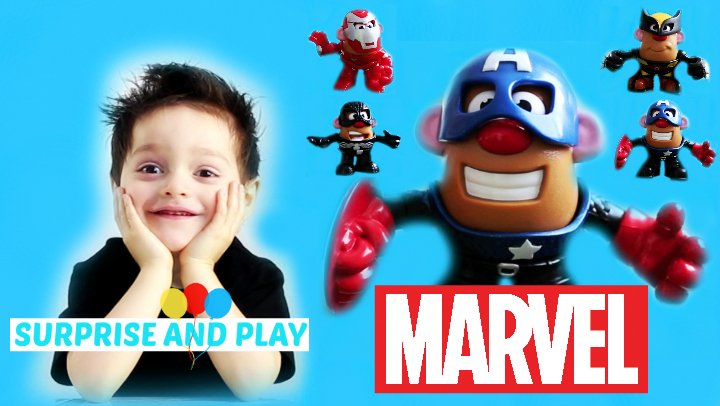 SurpriseAndPlay's tweet photo. The #Marvel #MrPotatoHead #Mixable #Mashable #Heros from #playskool are so much fun! :) https://t.co/jKTsQFPjBj https://t.co/cfNATrhdCb