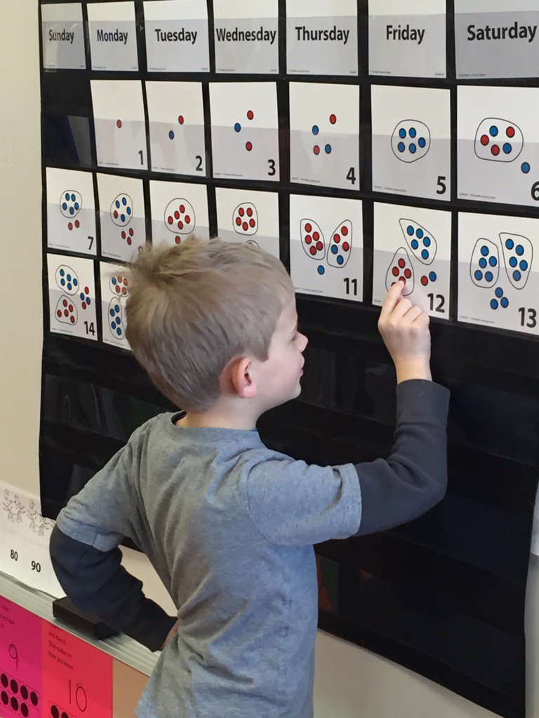 fricke_wayzata's tweet image. &quot;I want to count how many dots there are in all&quot; #NumberCorner #curiouslearner