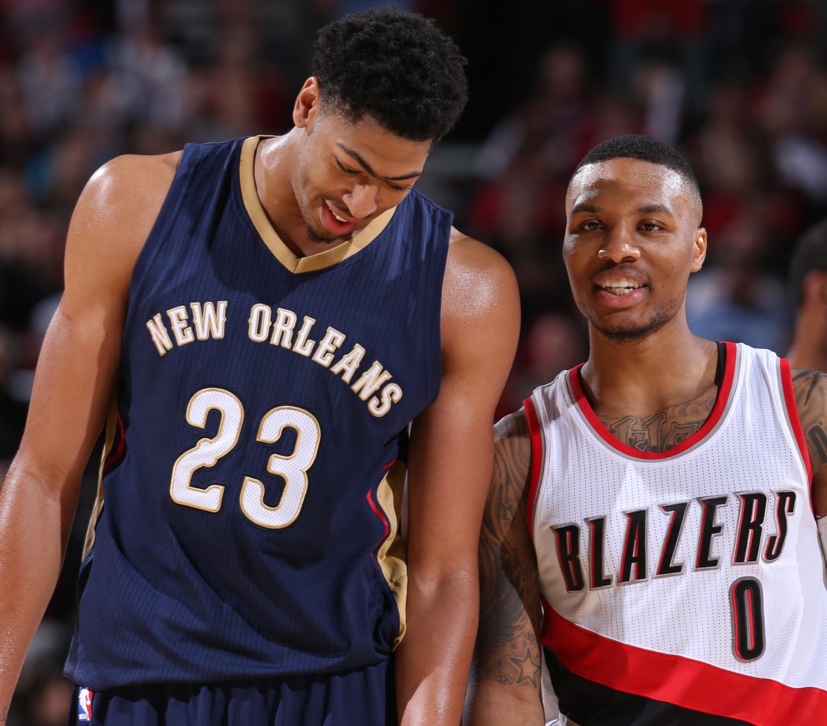 NBA's tweet image. Who would you rather build around.. AD or Dame? 

@NBAcom writers weigh in: on.nba.com/1RnpvFp