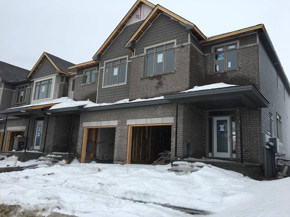 ClaridgeBWT's tweet photo. The exterior of Block 33 is almost complete! We're loving the colour palette on these homes! #Progress #NewHomes https://t.co/0PyJFYrgmU