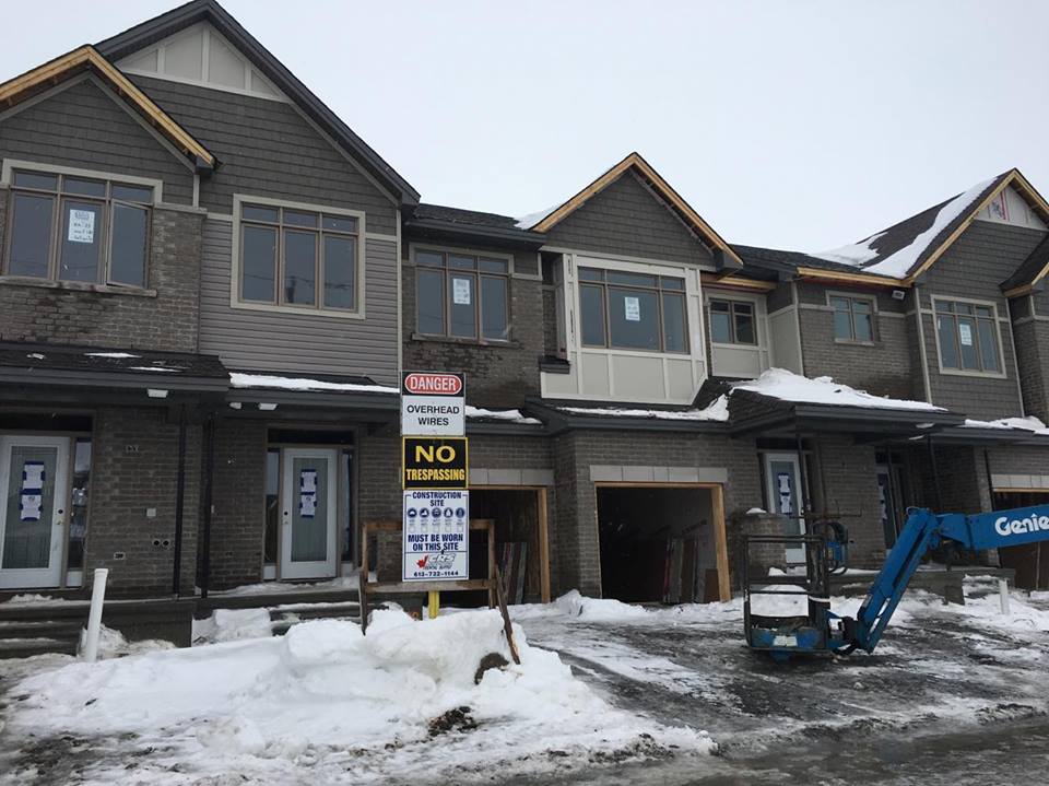 ClaridgeBWT's tweet photo. The exterior of Block 33 is almost complete! We're loving the colour palette on these homes! #Progress #NewHomes https://t.co/0PyJFYrgmU